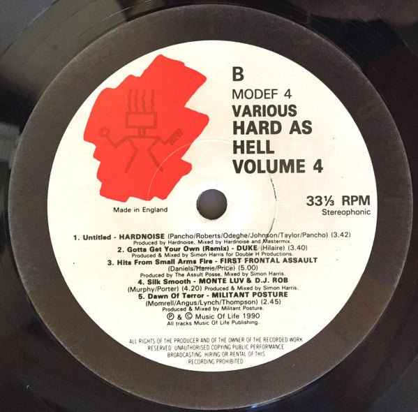 Various : Hard As Hell Four (LP, Comp)