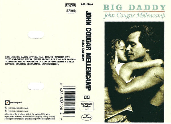 John Cougar Mellencamp : Big Daddy (Cass, Album)