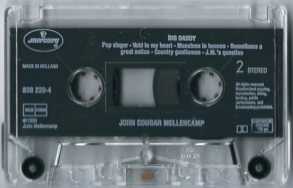 John Cougar Mellencamp : Big Daddy (Cass, Album)