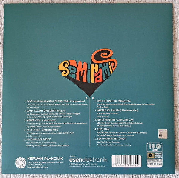 Semiramis Pekkan : Semiramis (LP, Album, RE, 180)