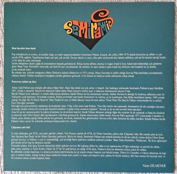 Semiramis Pekkan : Semiramis (LP, Album, RE, 180)