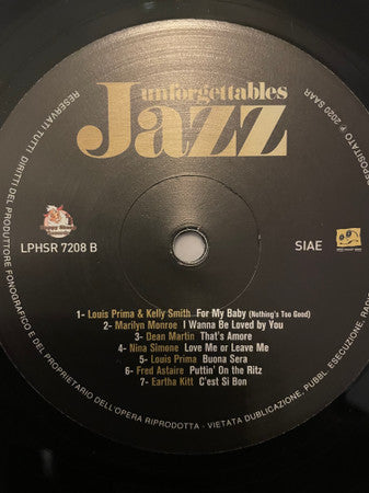 Various : Jazz Unforgettables (LP, Comp)