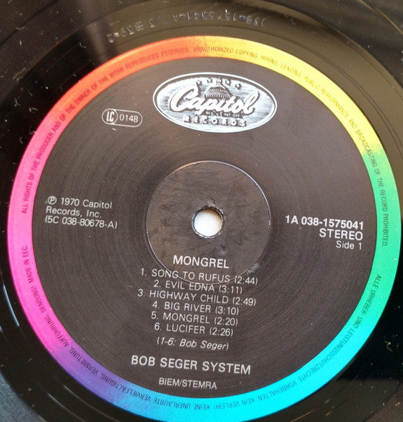 Bob Seger System : Mongrel (LP, Album, RE)