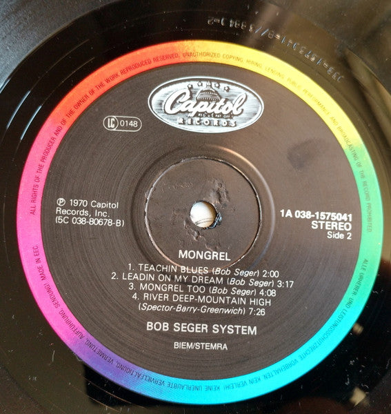 Bob Seger System : Mongrel (LP, Album, RE)