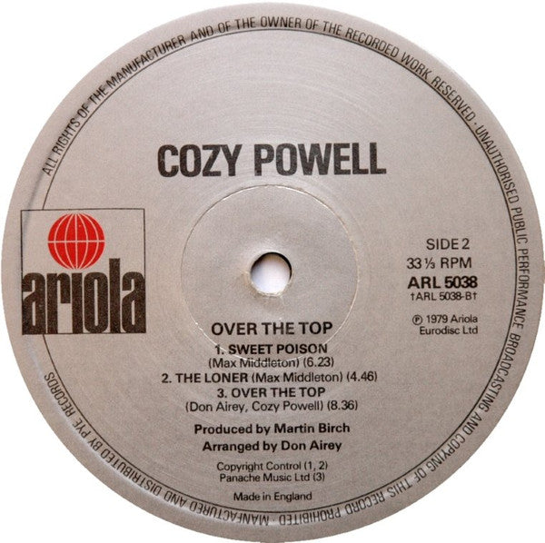 Cozy Powell : Over The Top (LP, Album)