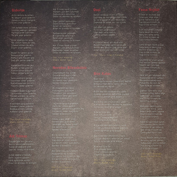 Ahmet Kaya : Dosta Düşmana Karşı (LP, Album, RE)