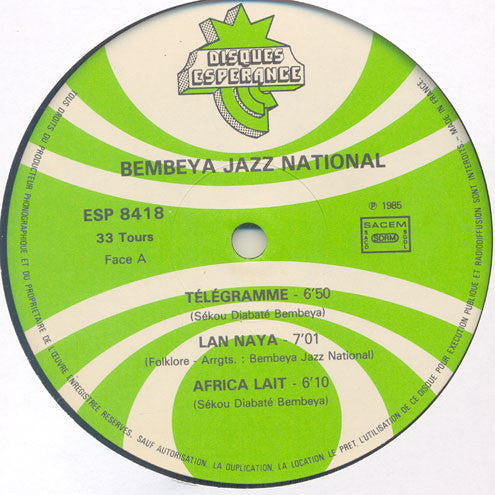 Bembeya Jazz National : Bembeya Jazz National (LP, Album)