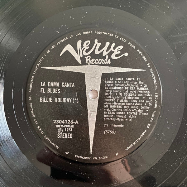 Billie Holiday : La Dama Canta El Blues (LP, Album)