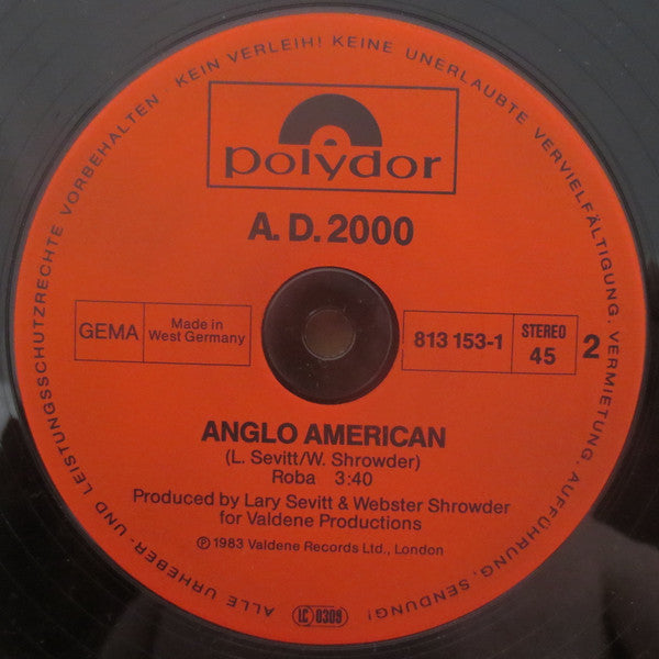 A.D. 2000 : Papa Was A Rolling Stone / Anglo American (12")