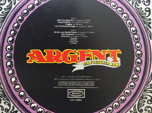 Argent : All Together Now (LP, Album)