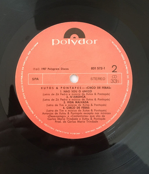 Xutos & Pontapés : Circo De Feras (LP, Album, RE)