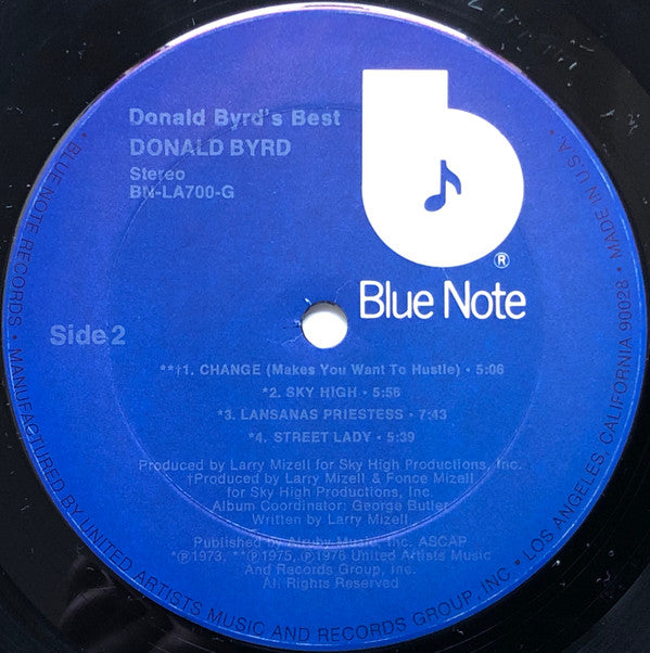 Donald Byrd : Donald Byrd's Best (LP, Comp, Ter)