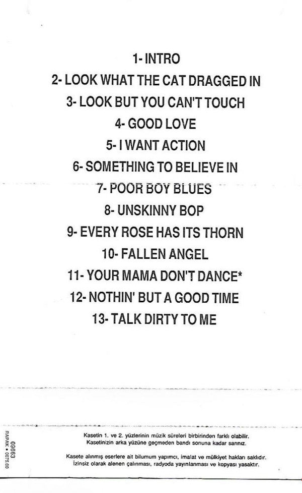Poison (3) : Swallow This Live (Cass, Album)