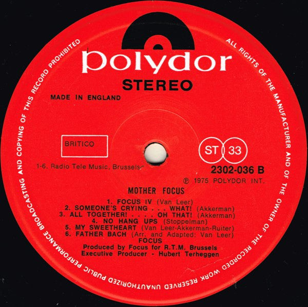 Focus (2) : Mother Focus (LP, Album)