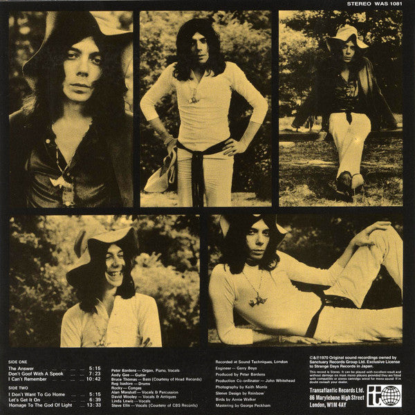 Peter Bardens : The Answer (LP, Album)