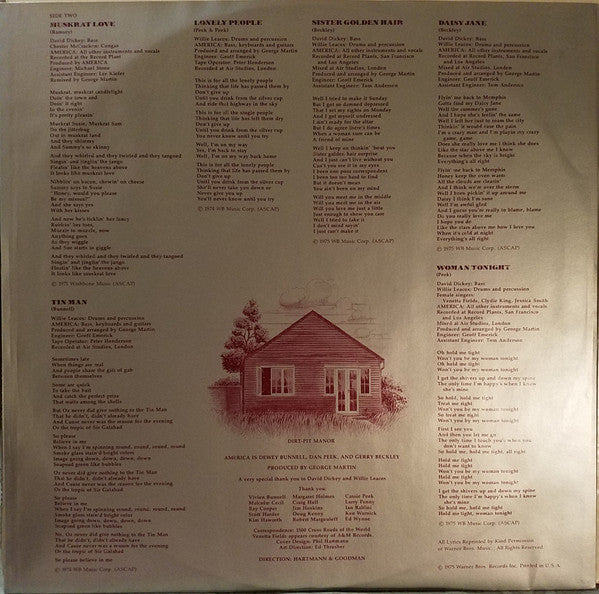 America (2) : History · America's Greatest Hits (LP, Comp, RE, Win)