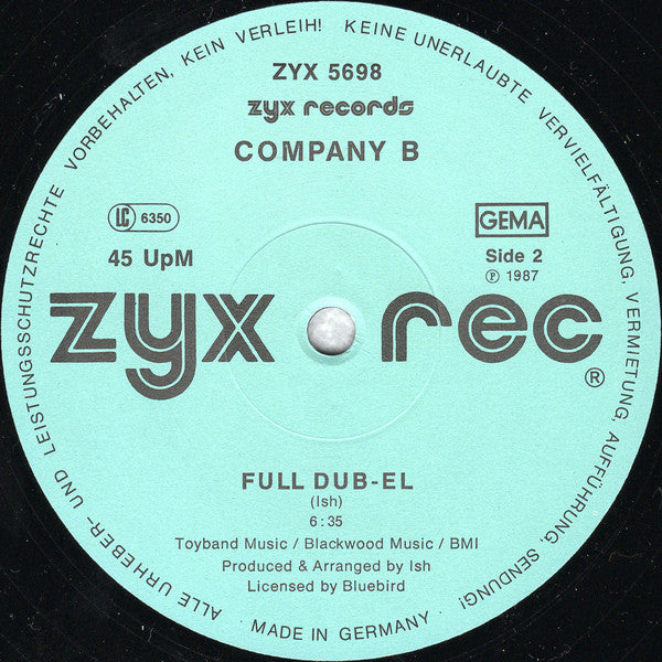 Company B : Full Circle (12", Maxi)