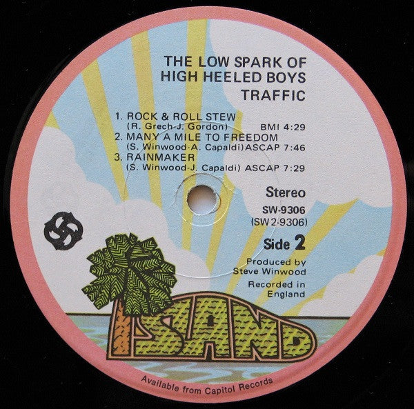 Traffic : The Low Spark Of High Heeled Boys (LP, Album, Los)