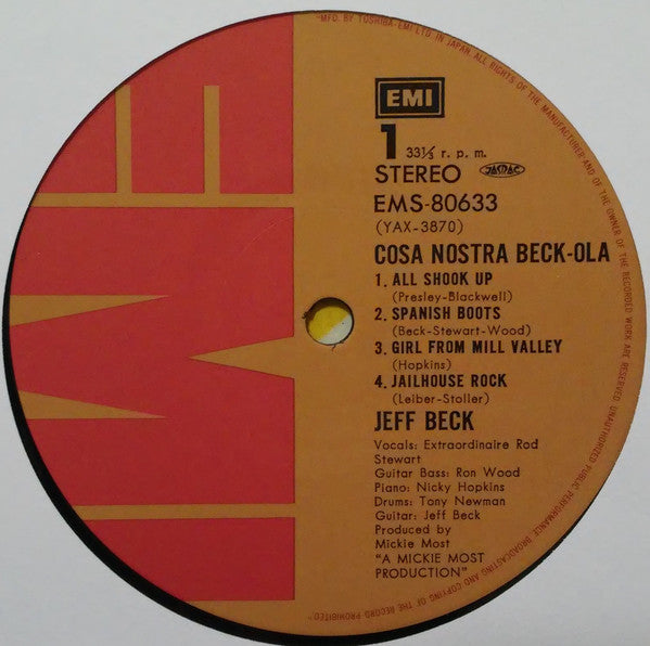 Jeff Beck Group : Beck-Ola (LP, Album, RE, Gat)