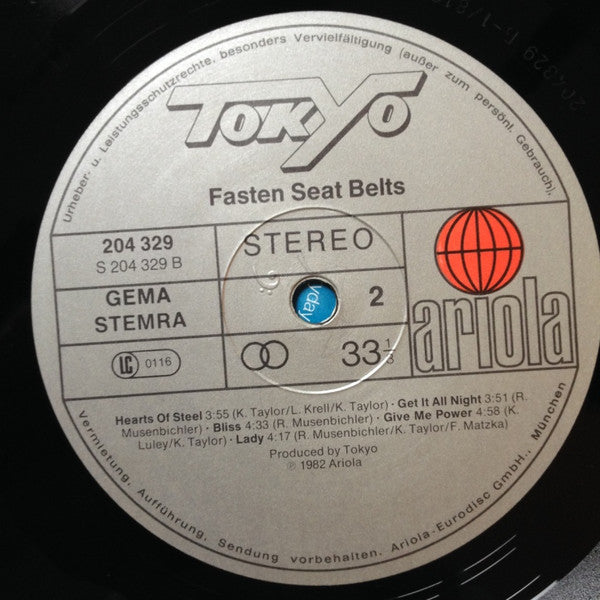 Tokyo (4) : Fasten Seat Belts (LP, Album)