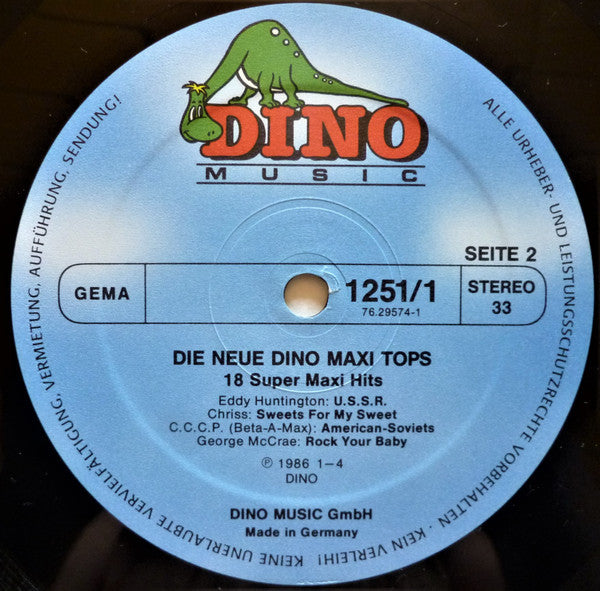 Various : Die Neue Dino Maxi Tops (2xLP, Comp)