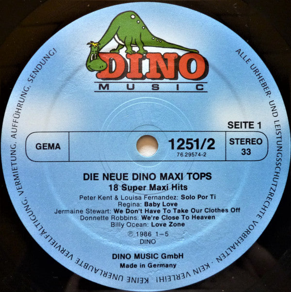 Various : Die Neue Dino Maxi Tops (2xLP, Comp)