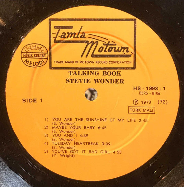 Stevie Wonder : Talking Book (LP, Album, Club)