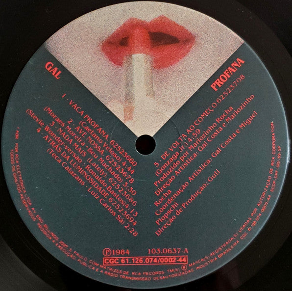Gal Costa : Profana (LP, Album)