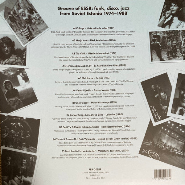 Various : Groove Of ESSR: Funk, Disco, Jazz From Soviet Estonia (LP, Comp, RM, RP)