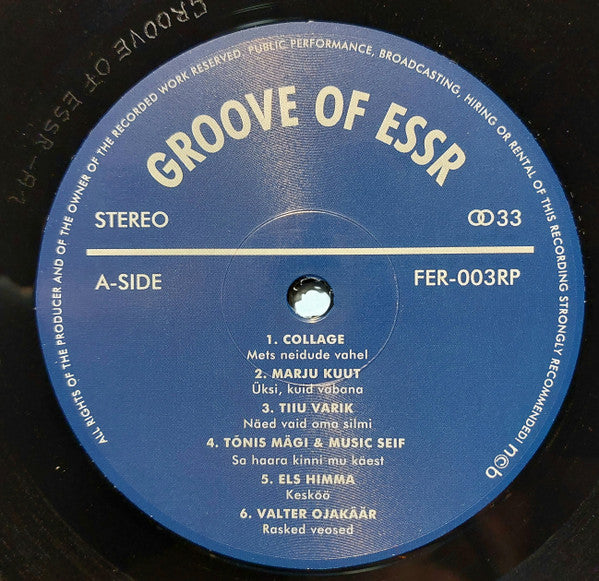Various : Groove Of ESSR: Funk, Disco, Jazz From Soviet Estonia (LP, Comp, RM, RP)