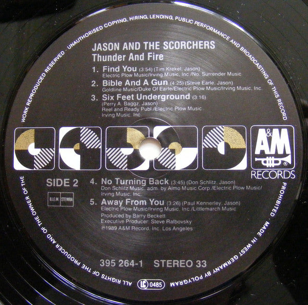 Jason & The Scorchers : Thunder And Fire (LP, Album)