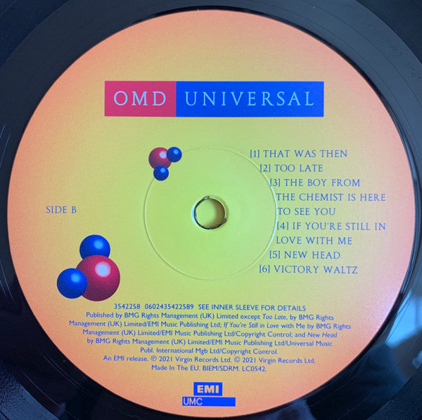 Orchestral Manoeuvres In The Dark : Universal (LP, Album, RE, RM)