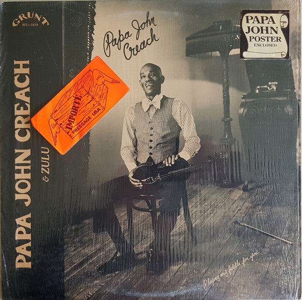 Papa John Creach & Zulu (9) - Playing My Fiddle For You (LP, Album, Hol)