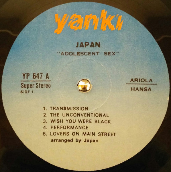 Japan : Adolescent Sex (LP, Album)