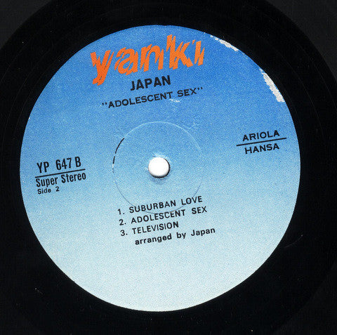 Japan : Adolescent Sex (LP, Album)