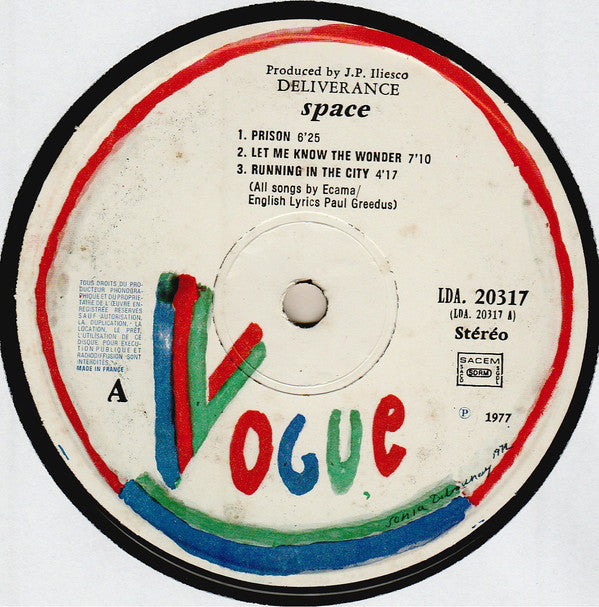 Space : Deliverance (LP, Album, Gat)