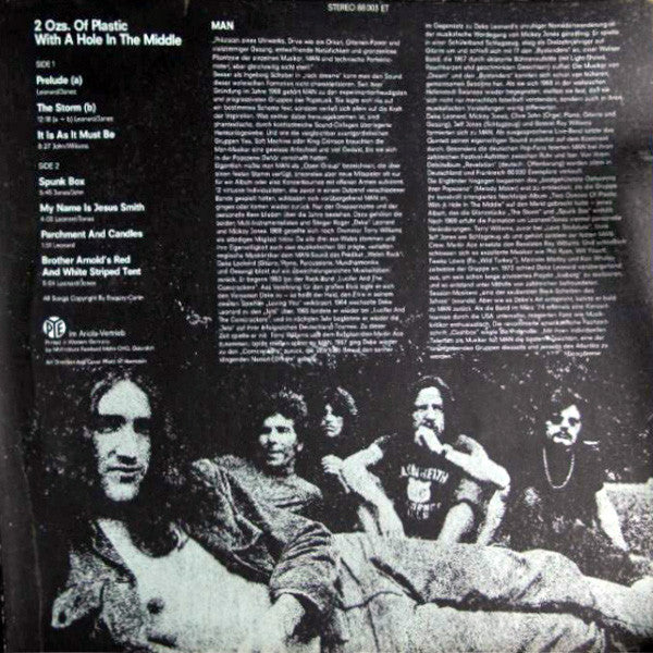 Man : 2 Ozs. Of Plastic With A Hole In The Middle (LP, Album, RE)