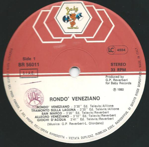 Rondo' Veneziano* : Rondo' Veneziano (LP, Album)
