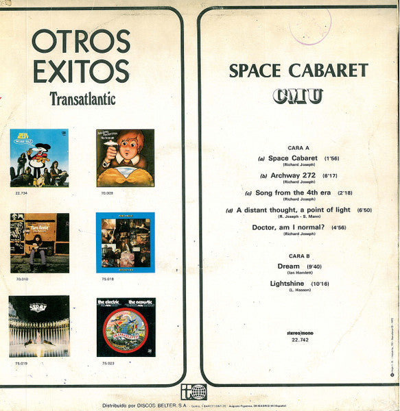 CMU (2) : Space Cabaret (LP, Album)