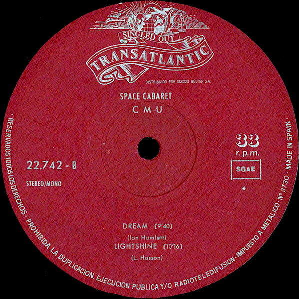 CMU (2) : Space Cabaret (LP, Album)