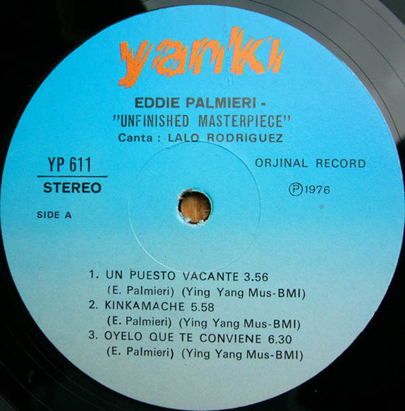 Eddie Palmieri : Unfinished Masterpiece (LP, Album, RE)