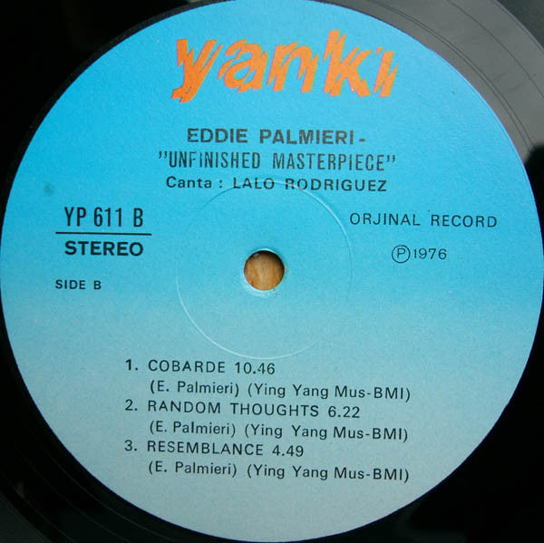 Eddie Palmieri : Unfinished Masterpiece (LP, Album, RE)