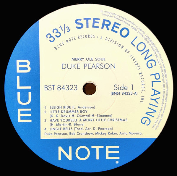 Duke Pearson : Merry Ole Soul (LP, Album, RE, 180)
