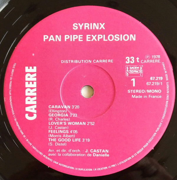 Syrinx (7) : Pan Pipe Explosion (LP)