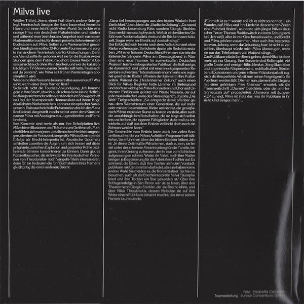 Milva : Das Konzert (2xLP, Album, Gat)