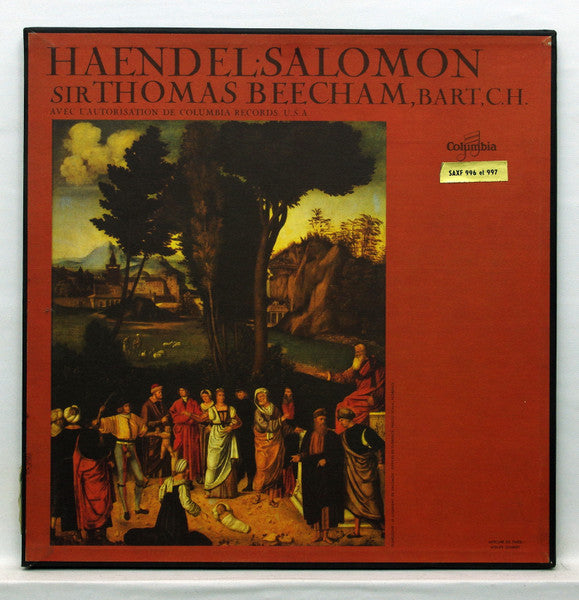 Georg Friedrich Händel, Sir Thomas Beecham Conducting Royal Philharmonic Orchestra : Solomon (2xLP + Box)