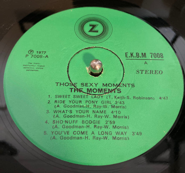 The Moments : Those Sexy Moments (LP, Comp)