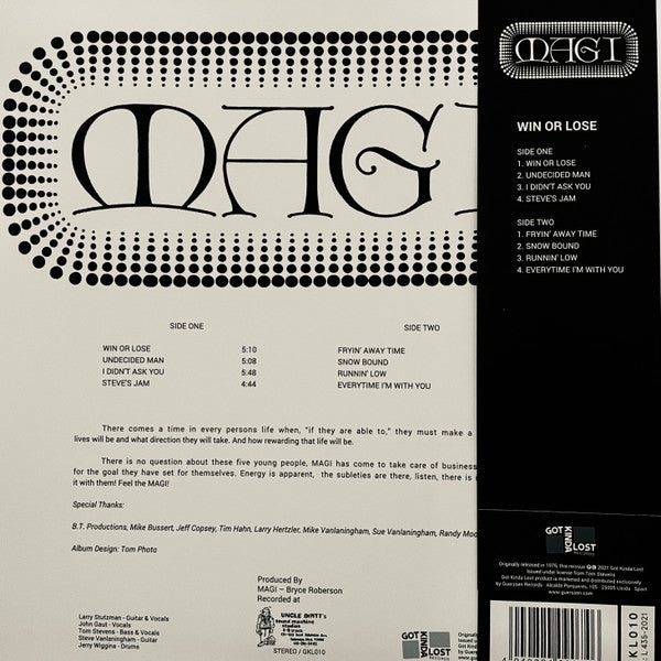 Magi (5) : Win Or Lose (LP, Album, RE, RM)
