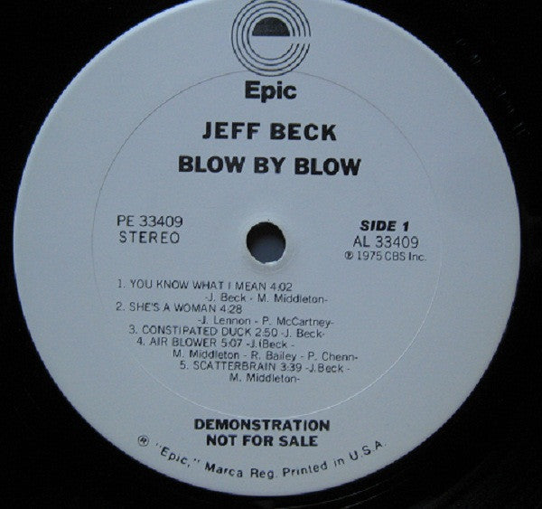 Jeff Beck : Blow By Blow (LP, Album, Promo, San)