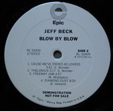 Jeff Beck : Blow By Blow (LP, Album, Promo, San)